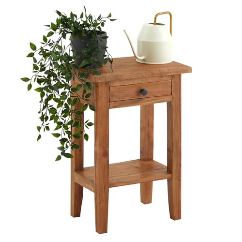 IDIMEX Beistelltisch BOSSONS, 1 Schublade aus massivem Mahagoni, schwarzer Metallgriff, Ablagefach für mehr Stauraum. Ideal als Nachttisch, Blumenhocker, Pflanzenhocker oder Kleiner Ablagetis IDIMEX Beistelltisch BOSSONS, 1 Schublade aus massivem Mahagoni, schwarzer Metallgriff, Ablagefach für mehr Stauraum. Ideal als Nachttisch, Blumenhocker, Pflanzenhocker oder Kleiner Ablagetis von IDIMEX