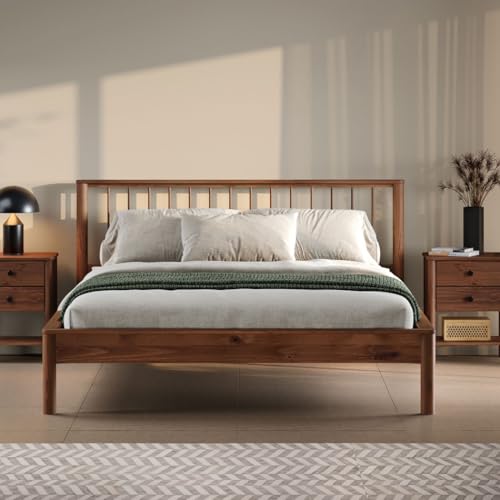 Bett APOANA aus Massivholz 140 x 190 cm, Kastanie – Doppelbett inklusive Lattenrost, Kopfteil mit 94 cm Höhe, stabile Mittelstrebe mit 3 Stützfüßen, Einlegetiefe für Lattenrost 10,5 cm Bett APOANA aus Massivholz 140 x 190 cm, Kastanie – Doppelbett inklusive Lattenrost, Kopfteil mit 94 cm Höhe, stabile Mittelstrebe mit 3 Stützfüßen, Einlegetiefe für Lattenrost 10,5 cm von IDIMEX