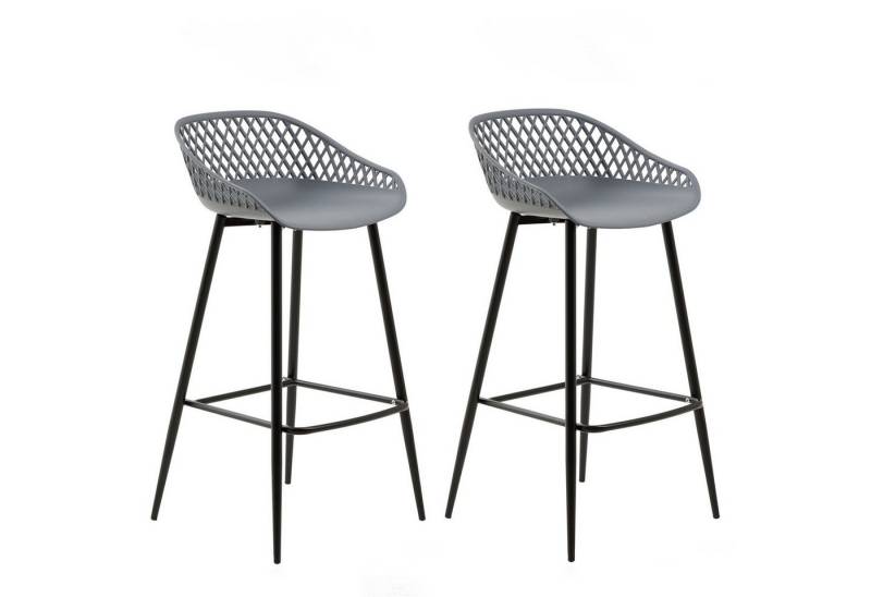IDIMEX Barhocker IREK, Barhocker 2er Pack Barstuhl Theke Bar Hocker Tresenhocker Retro Design von IDIMEX