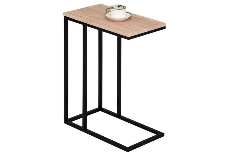 IDIMEX Beistelltisch DEBORA, Couchtisch mit Metallgestell aus MDF-Platte Sofatisch Wildeiche von IDIMEX