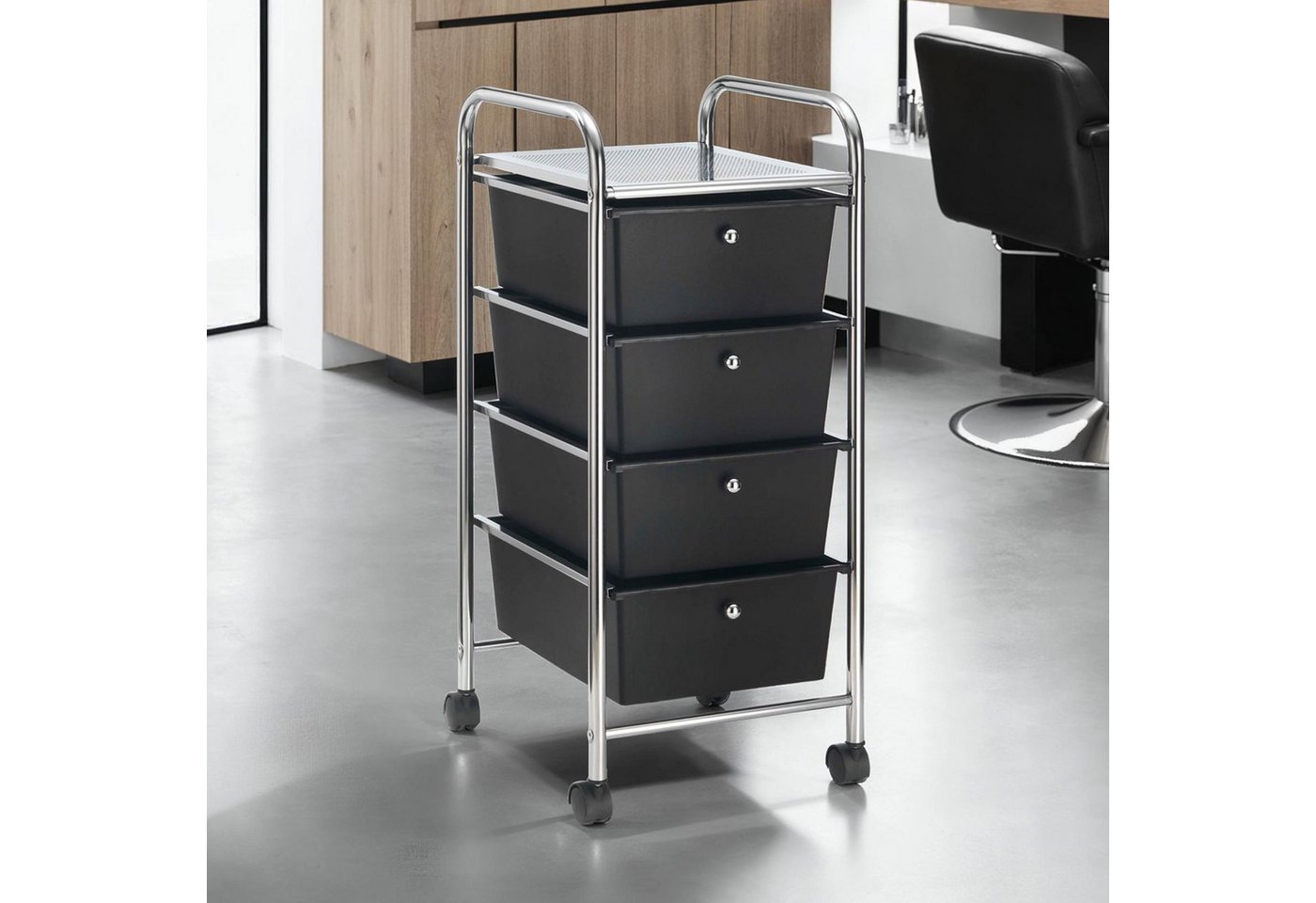 IDIMEX Beistellwagen GINA, Rollcontainer Friseurwagen Kosmetik Roll Badregal mit 4 Schubladen sch IDIMEX Beistellwagen GINA, Rollcontainer Friseurwagen Kosmetik Roll Badregal mit 4 Schubladen sch von IDIMEX