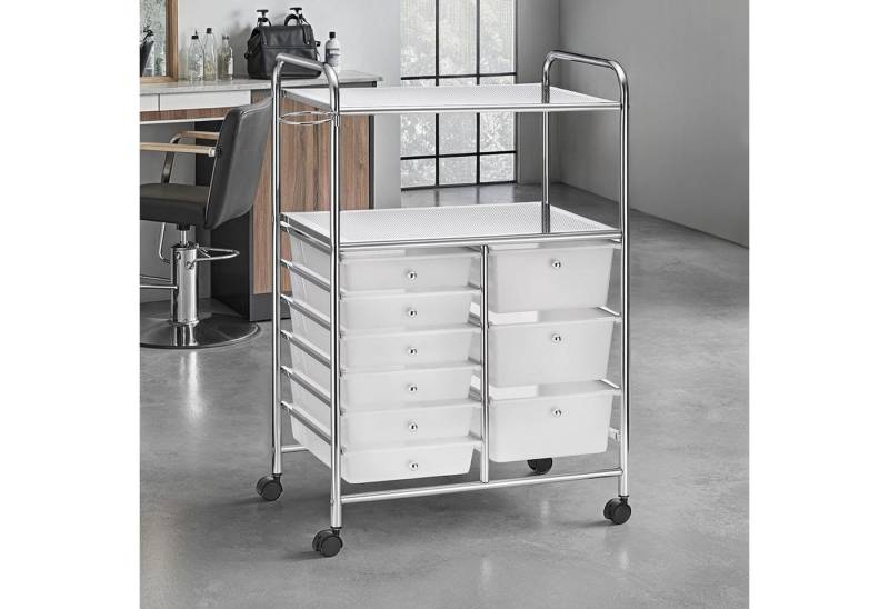 IDIMEX Beistellwagen MARITA, Rollwagen Kosmetik Badregal Beistellwagen Friseurwagen Rollcontainer 9 von IDIMEX