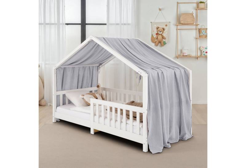 IDIMEX Betthimmel LIAN, Betthimmel Hausbett Deko, Musselin Baldachin 100% Baumwolle- hellgrau IDIMEX Betthimmel LIAN, Betthimmel Hausbett Deko, Musselin Baldachin 100% Baumwolle- hellgrau von IDIMEX