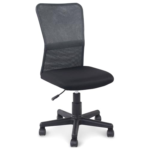 IDIMEX Bürodrehstuhl TODI höhenverstellbar & schwenkbar - schwarz und grau ergonomischer Schreibtischstuhl mit atmungsaktivem Netzrücken und Wippmechanik mit stabilem Kreuzfuß [Belastbarkeit 100 kg] von IDIMEX