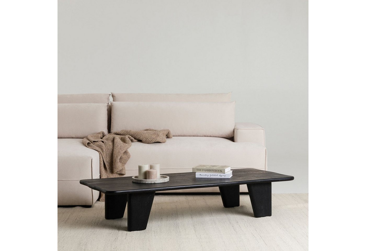 IDIMEX Couchtisch BIHAR, Beistelltisch 140x60 cm aus massivem Mangoholz modernes Design Schwarz IDIMEX Couchtisch BIHAR, Beistelltisch 140x60 cm aus massivem Mangoholz modernes Design Schwarz von IDIMEX