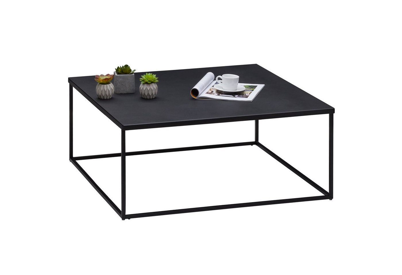 IDIMEX Couchtisch HILAR, Couchtisch 80 x 80 cm Sofatisch Wohnzimmertisch Stubentisch Metall sch von IDIMEX