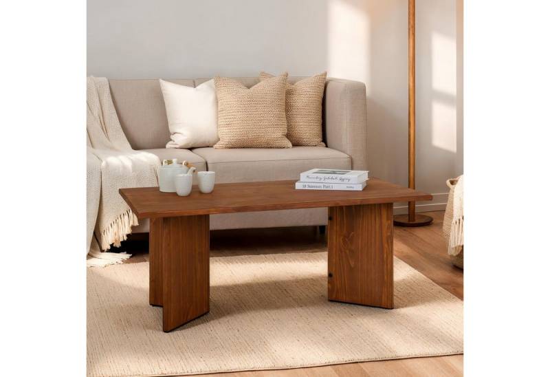 IDIMEX Couchtisch MESA, moderner Wohnzimmer Tisch aus Massivholz, Sofatisch 110x60 cm braun von IDIMEX