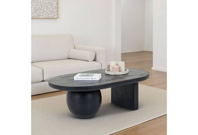 IDIMEX Couchtisch PERLA, Wohnzimmertisch aus massivem Mangoholz mit asymmetrischer Form Schwarz IDIMEX Couchtisch PERLA, Wohnzimmertisch aus massivem Mangoholz mit asymmetrischer Form Schwarz von IDIMEX