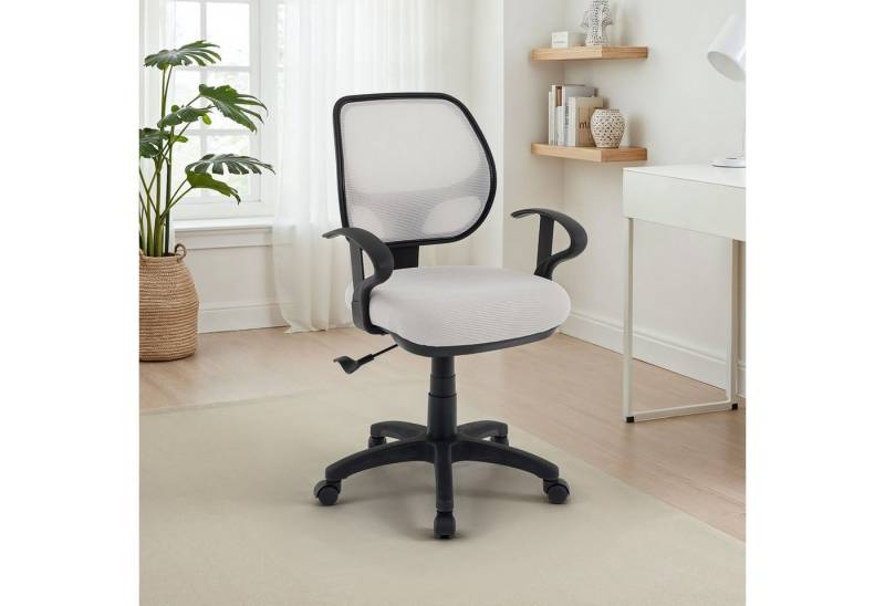 IDIMEX Drehstuhl COOL-1, Bürostuhl Kinder höhenverstellbar mit Wippfunktion Netzbezug Hellgrau IDIMEX Drehstuhl COOL-1, Bürostuhl Kinder höhenverstellbar mit Wippfunktion Netzbezug Hellgrau von IDIMEX