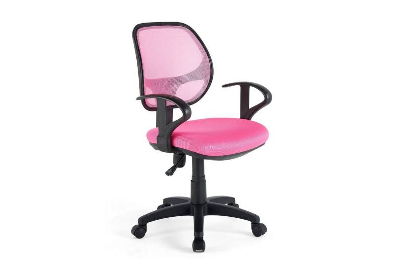 IDIMEX Drehstuhl COOL, Schreibtischstuhl Kinder ergonomisch höhenverstellbar Drehstuhl pink von IDIMEX