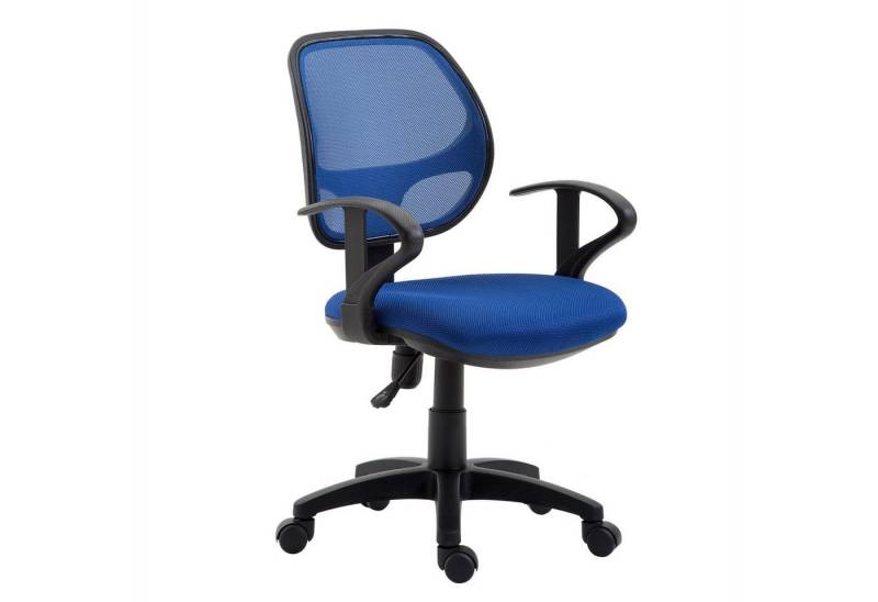 IDIMEX Drehstuhl COOL, Schreibtischstuhl Kinder ergonomisch höhenverstellbar Drehstuhl blau von IDIMEX