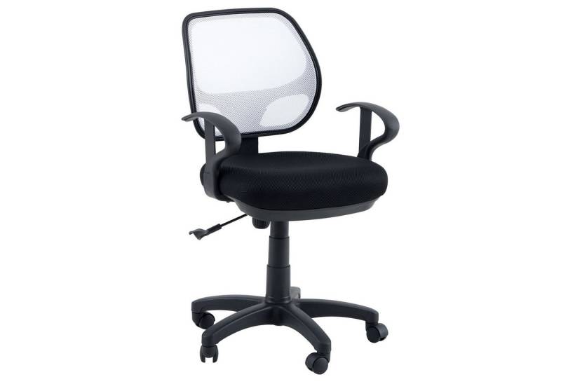 IDIMEX Drehstuhl COOL, Kinderstehstuhl höhenverstellbar Schreibtischstuhl ergonomisch schwarz von IDIMEX