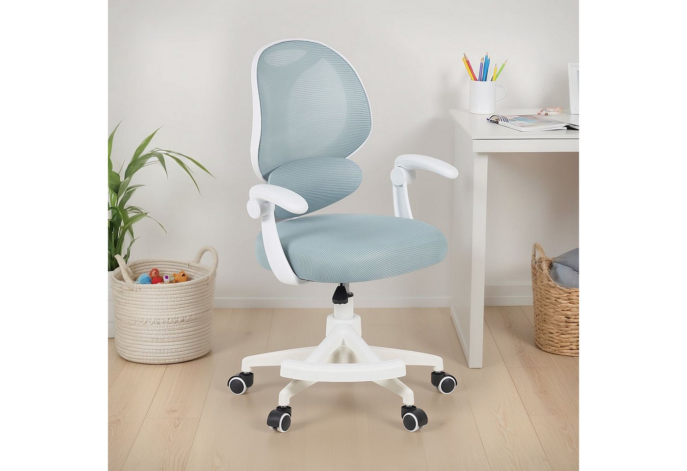 IDIMEX Drehstuhl ISLA, Schreibtischstuhl mit Fußstütze ergonomisch höhenverstellbar Grün IDIMEX Drehstuhl ISLA, Schreibtischstuhl mit Fußstütze ergonomisch höhenverstellbar Grün von IDIMEX