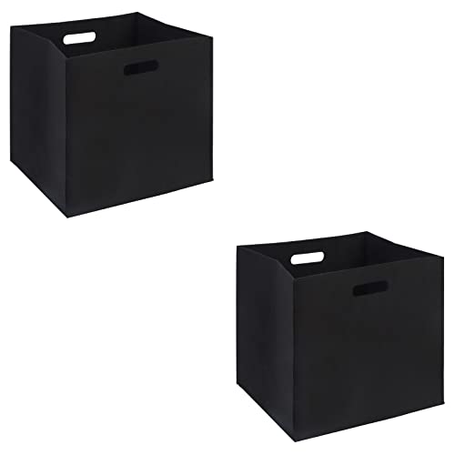 IDIMEX Faltbox Felt, schöne Aufbewahrungsbox mit Filzstoff, praktische Ordnungsbox im 2er Pack, Zeitlose Stoffbox in schwarz IDIMEX Faltbox Felt, schöne Aufbewahrungsbox mit Filzstoff, praktische Ordnungsbox im 2er Pack, Zeitlose Stoffbox in schwarz von IDIMEX