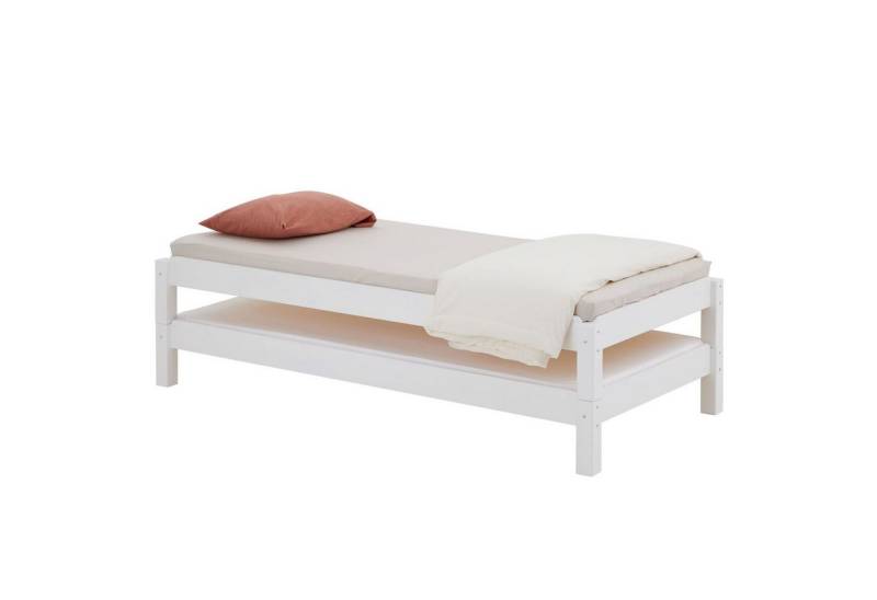 IDIMEX Funktionsbett RINO, Stapelbett 90x190 cm aus Kiefer Massivholz Stapelliege Gästebett aus H von IDIMEX