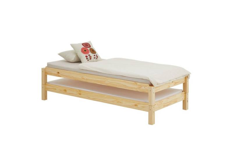 IDIMEX Funktionsbett RINO, Stapelbett 80x200 cm aus Kiefer Massivholz Kinder Gästebett aus Holz von IDIMEX