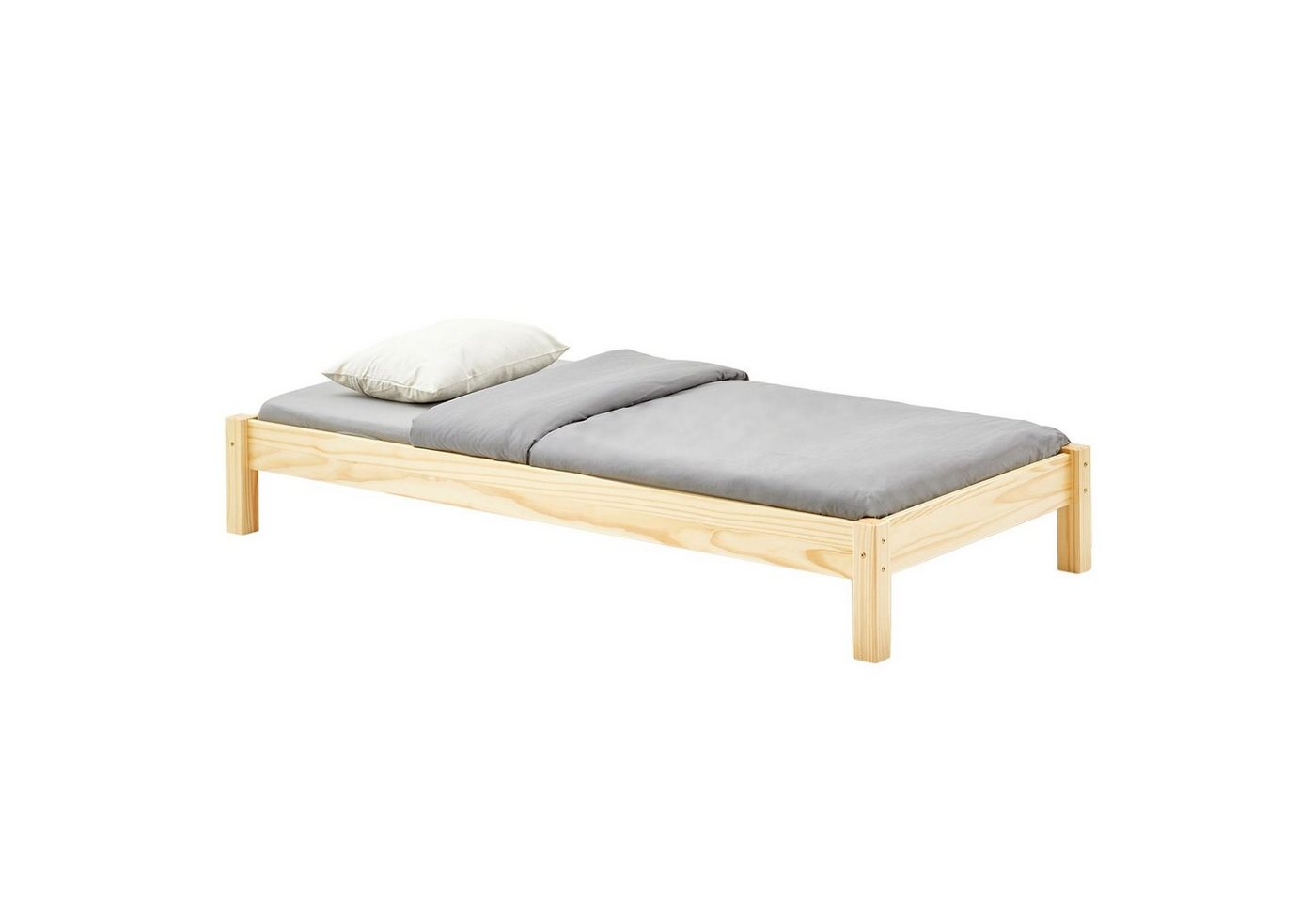 IDIMEX Futonbett TAIFUN, Futonbett Holzbett Bett Einzelbett natur 90 x 190 cm Bettgestell von IDIMEX