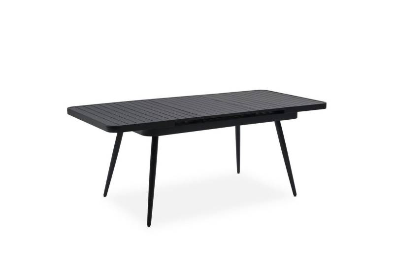IDIMEX Gartentisch SUNNY, Outdoor Tisch 150-200cm ausziehbar, wetterfest & UV beständig schwarz von IDIMEX