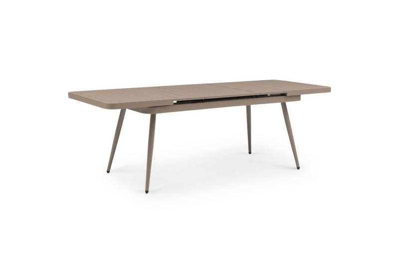 IDIMEX Gartentisch SUNNY, Outdoor Tisch 150-200cm ausziehbar wetterfest & UV beständig champagne von IDIMEX