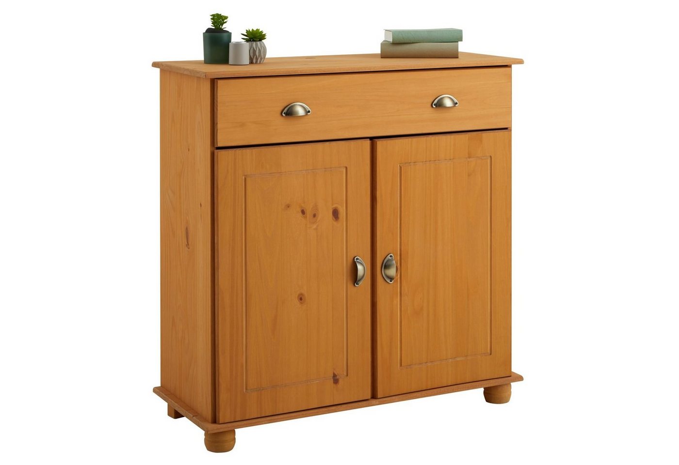 IDIMEX Highboard COLMAR, Kommode Vertiko Highboard Anrichte Holz Kiefer massiv 2 Türen 1 Schubl von IDIMEX