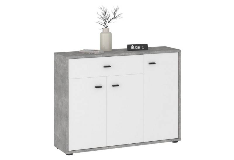 IDIMEX Highboard VIKA, Kommode Flurkommode mit Schublade und Ablagen von IDIMEX