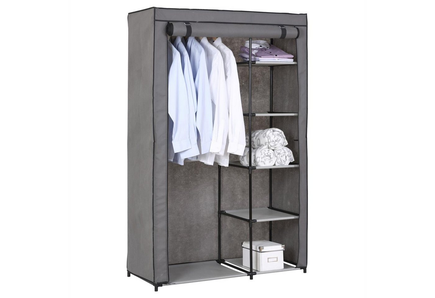 IDIMEX Kleiderschrank TANJA Kleiderschrank Stoffkleiderschrank Stoffregal Kellerregal Kellerschran IDIMEX Kleiderschrank TANJA Kleiderschrank Stoffkleiderschrank Stoffregal Kellerregal Kellerschran von IDIMEX