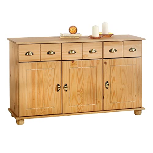 IDIMEX Kommode Anrichte Apothekenschrank Sideboard Colmar, Kiefer massiv, gebeizt/gewachst, Landhaus von IDIMEX