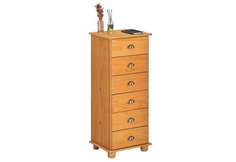 IDIMEX Kommode COLMAR, Kommode COLMAR, Schubladenschrank Apothekerschrank mit 6 Schubladen von IDIMEX