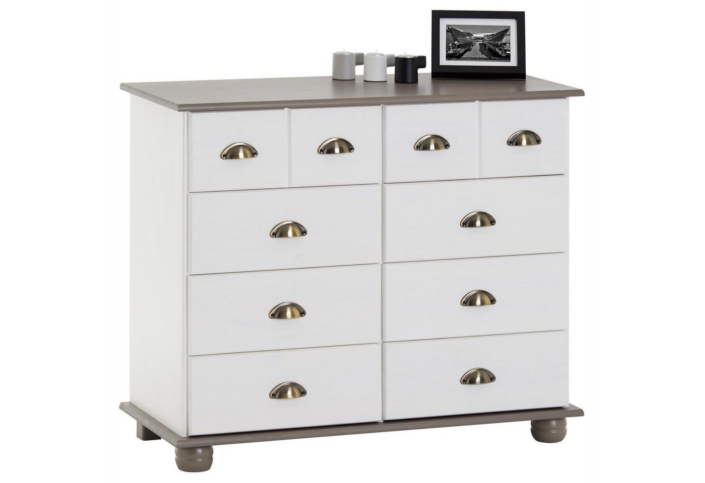 IDIMEX Kommode COLMAR, Schubladenschrank Kommode Apothekerschrank Sideboard, 8 Schubladen, we von IDIMEX