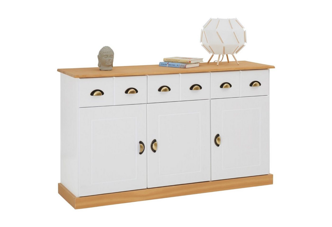 IDIMEX Kommode PARIS, Apothekerschrank Kommode Apothekerkommode Sideboard mit 3 Schubladen von IDIMEX