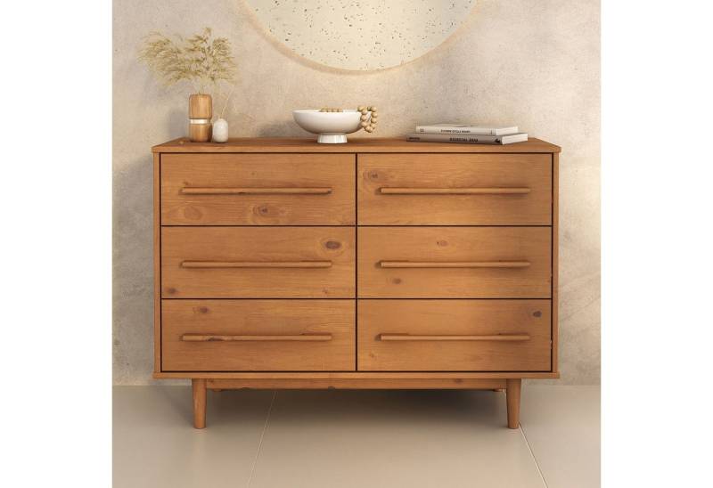 IDIMEX Kommode TECCA, Schubladenschrank mit 6 Schubladen aus Massivholz Eiche farben IDIMEX Kommode TECCA, Schubladenschrank mit 6 Schubladen aus Massivholz Eiche farben von IDIMEX