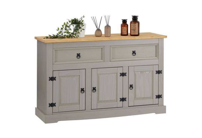 IDIMEX Kommode TEQUILA, Sideboard TEQUILA Kommode Kiefer massiv mit 2 Schubladen Buffetschrank von IDIMEX