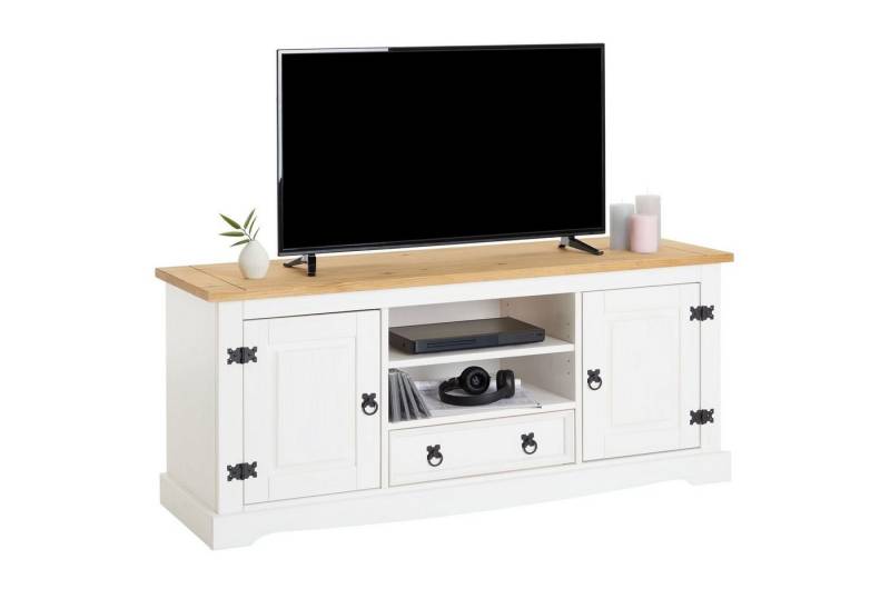 IDIMEX Lowboard TEQUILA, Lowboard TV-Board Fernsehtisch Kiefer 2 Türen 2 Fächer 1 Schublade von IDIMEX