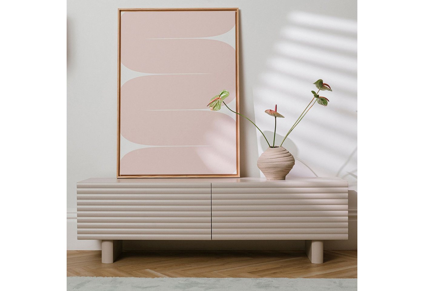 IDIMEX Lowboard TURKU, Tv Schrank mit Lamellenfronten und Stauraum Kaschmir IDIMEX Lowboard TURKU, Tv Schrank mit Lamellenfronten und Stauraum Kaschmir von IDIMEX
