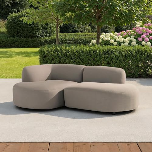 IDIMEX Outdoor Sofa Sorrento gepolstert, Beige – gemütliche Sitzlounge aus Aluminium mit wetterbeständigem Bezug für Terrasse Balkon Garten mit großzügiger Liegefläche IDIMEX Outdoor Sofa Sorrento gepolstert, Beige – gemütliche Sitzlounge aus Aluminium mit wetterbeständigem Bezug für Terrasse Balkon Garten mit großzügiger Liegefläche von IDIMEX
