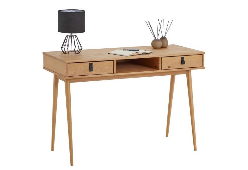 IDIMEX Schreibtisch KIM, moderner Bürotisch mit 2 Schubladen und Ablage aus Massivholz Eiche fa IDIMEX Schreibtisch KIM, moderner Bürotisch mit 2 Schubladen und Ablage aus Massivholz Eiche fa von IDIMEX