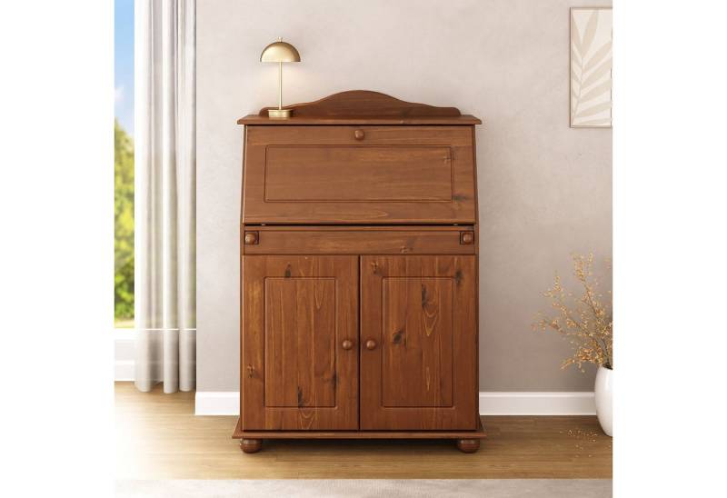 IDIMEX Sekretär DAVID, Sekretär im Landhausstil Klappensekretär Kastanie farben IDIMEX Sekretär DAVID, Sekretär im Landhausstil Klappensekretär Kastanie farben von IDIMEX