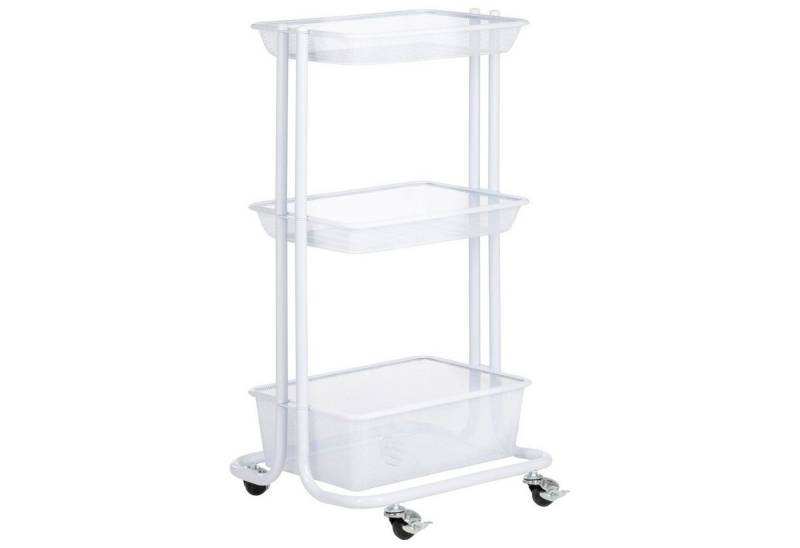 IDIMEX Servierwagen VALIENTE, Rollwagen mit 3 Körben für Küche & Badezimmer schmal Metall weiß IDIMEX Servierwagen VALIENTE, Rollwagen mit 3 Körben für Küche & Badezimmer schmal Metall weiß von IDIMEX