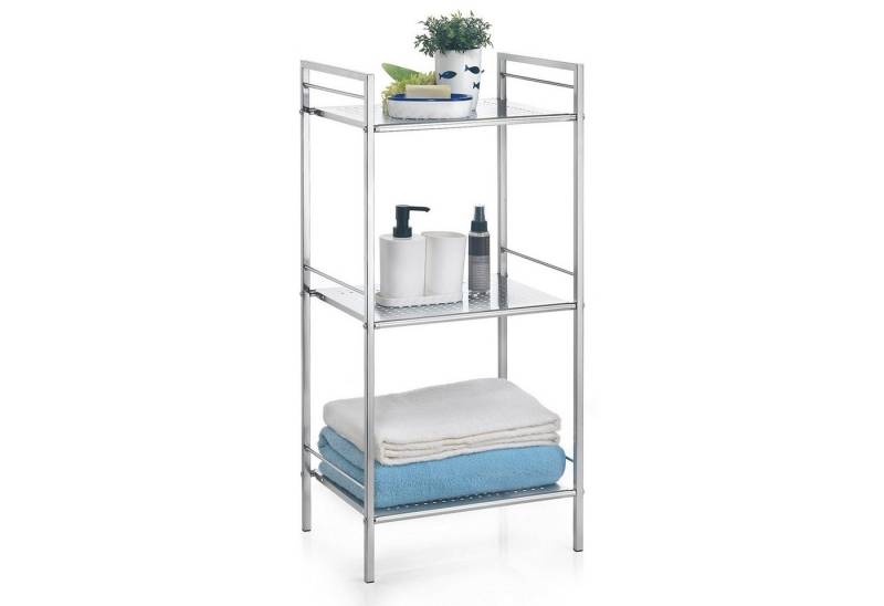 IDIMEX Standregal MATIS, Regal Badregal Metallregal verchromt 3 oder 4 Böden von IDIMEX