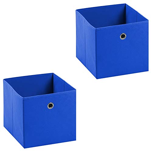 IDIMEX Stoffbox ELA, praktische Faltbox im 2er Pack, schöne Aufbewahrungsbox faltbar, einfacher Einschubkorb blau IDIMEX Stoffbox ELA, praktische Faltbox im 2er Pack, schöne Aufbewahrungsbox faltbar, einfacher Einschubkorb blau von IDIMEX