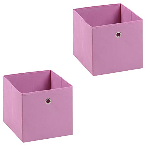 IDIMEX Stoffbox ELA, praktische Faltbox im 2er Pack, schöne Aufbewahrungsbox faltbar, einfacher Einschubkorb in rosa IDIMEX Stoffbox ELA, praktische Faltbox im 2er Pack, schöne Aufbewahrungsbox faltbar, einfacher Einschubkorb in rosa von IDIMEX