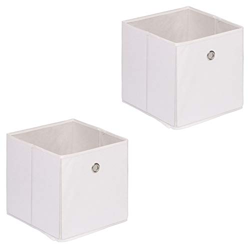 IDIMEX Stoffbox ELA, praktische Faltbox im 2er Pack, schöne Aufbewahrungsbox faltbar, einfacher Einschubkorb in weiß IDIMEX Stoffbox ELA, praktische Faltbox im 2er Pack, schöne Aufbewahrungsbox faltbar, einfacher Einschubkorb in weiß von IDIMEX