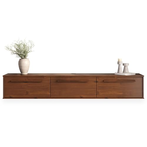 IDIMEX TECCA 75 Schwebender TV-Hängeregal Holz Braun IDIMEX TECCA 75 Schwebender TV-Hängeregal Holz Braun von IDIMEX