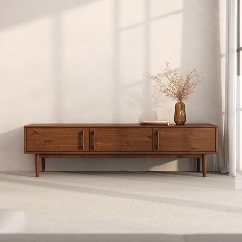 IDIMEX TECCA 75 Zoll Modern Wohnzimmer TV Rack Braun Holz von IDIMEX