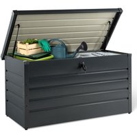 Abschließbare Metallbox Anthrazitgrau für Garten 350L 120x62,5x63 cm Abschließbare Metallbox Anthrazitgrau für Garten 350L 120x62,5x63 cm von IDMARKET