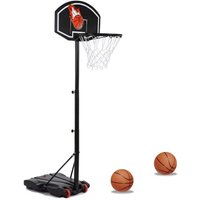Basketballkorb auf Ständer Höhe verstellbar 140 bis 210 cm von IDMARKET