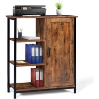 Beistellbuffet mit 3 Regalen und Schrank 70 cm dayton Antik-Effekt Industriedesign Beistellbuffet mit 3 Regalen und Schrank 70 cm dayton Antik-Effekt Industriedesign von IDMARKET