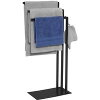 Handtuchhalter auf Fuß 3 Seitenstangen DALLAS Metall schwarz Industriedesign Handtuchhalter auf Fuß 3 Seitenstangen DALLAS Metall schwarz Industriedesign von IDMARKET