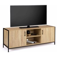 Idmarket - TV-Möbel 140 cm detroit 2 Türen Industriedesign von IDMARKET