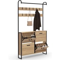 LUIS Eingangsgarderobe Schuhmöbel 4 Türen Industriedesign von IDMARKET